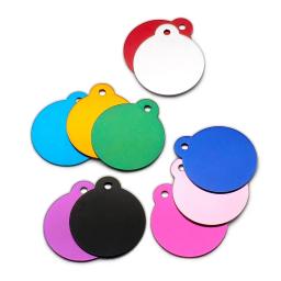 Identificação de animais de estimação, pingente redondo personalizado para identificação de cães e gatos, identificação com nome e telefone, 20 peças - Image 6