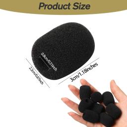 Small Foam Mini Microfone Covers, Headset Mic Cover, Proteção Headset para Lavalier, 5 pcs - Image 2