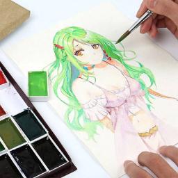 Conjunto de Tintas Aquarela Profissional para Pintura Tradicional, Sakura Japonesa, Tintas Aquarela, Artigos de Arte, Aquarela - Image 3