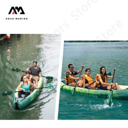 AQUA MARINA RIPPLE-CanTECH 2 em 1 remo para canoagem, remo portátil, remos de remo de lâmina dupla, 230cm, 4 seções - Image 6