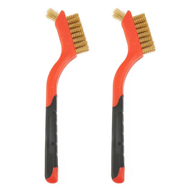 Escova de Arame para Limpeza e Polimento de Metal - 2 Peças de 7 Polegadas em Latão, Nylon e Aço para Remoção de Ferrugem e Burring