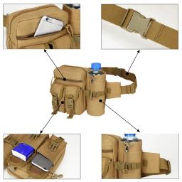 Pacote de Cintura Tática Portátil Masculina, Bolsa de Cinto de Nylon, Bolsa de Telefone, Esportes ao Ar Livre, Caça, Escalada, Camping, Caminhada, Garrafa de Água - Image 6