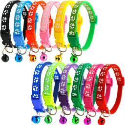 Coleiras ajustáveis com sino para animais de estimação, colar para gatos, filhotes e gatinhos, atacado, Dropshipping - Image 1