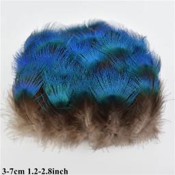 Pavão de frango natural e feisão penas pequenas para artesanato, bordado, acessórios de artesanato, decoração de jóias DIY, atacado - Image 3
