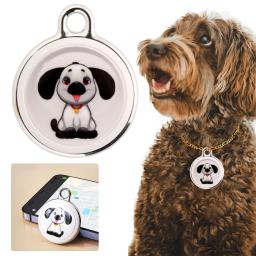 Pet Compatível com Bluetooth Inteligente Wearable Anti-Lost GPS Tracker, localizador à prova d'água, Rastreamento em tempo real, cão, Cat Collar, encontrar dispositivo - Image 3