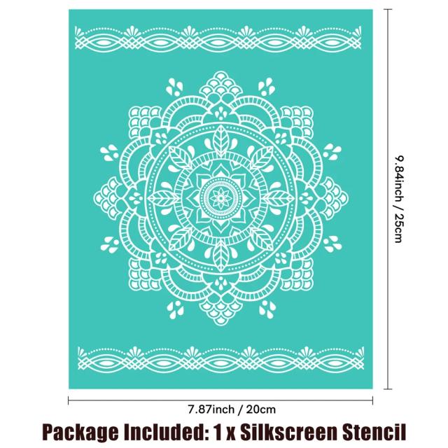 Stencil de Serigrafia Auto-Adesivo Reutilizável 8x10 para Pintura DIY Personalizada - Novo 2023