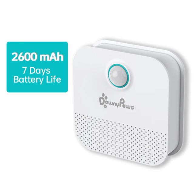 Purificador Inteligente Downypaws 4000mAh: Desodorizador Recarregável para Caixa de Areia e Banheiros de Gatos e Cães