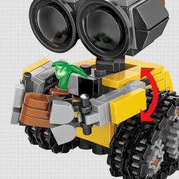 Filme clássico 200 + pçs mini robô wall-e moc blocos de construção modelo diy tijolos kits brinquedos criativos para crianças presentes adultos - Image 5