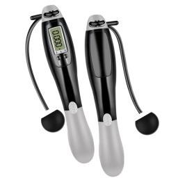 Aptidão crossfit pular inteligente pular corda com tela lcd contagem velocidade contador de pular corda eletrônico sem fio ginásio - Image 1