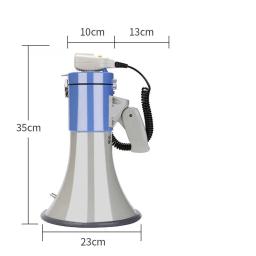 50w handheld microfone bullhorn bluetooth gravação de grande calibre megafone com sirene ao ar livre poderoso altifalante usb - Image 3
