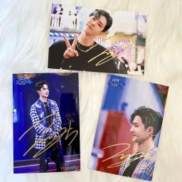 Wang yibo foto autografada o undomed lan wangji hd foto para fãs coleção presente - Image 1