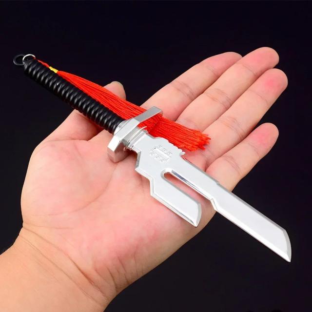 Katana Okotsu Yuta de 25cm - Espada Samurai Metal Realista do Anime Jujutsu Kaisen, Mini Sabre de Brinquedo para Crianças