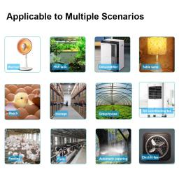 Tuya Inteligente Interruptor De Temperatura E Umidade, Monitor De Energia, Sensor De Sonda De Termostato Para Tanque De Peixes, Estufa, Armazém, Wifi, 16A20A - Image 2