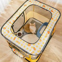 Portable Foldable Pet Playpen, Sala de entrega para cão e gato, Pet Birthing Center, Crates Kennel, exterior e interior, Viagem e Camping - Image 2