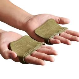 Luvas De Treinamento De Levantamento De Peso De Couro, Proteção De Palma, Aperto De Ginástica Fitness, Puxar, Levantamento De Peso, Protetor De Treino, 1 Par - Image 4