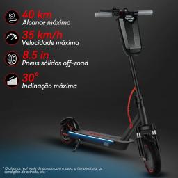 Patinete Elétrico Scooter Para Adultos 500W Capacidade De Carga De 100KG 48V Dobrável Display Digital 35km/h 8,5 polegadas - Image 2