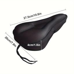 Conforto sela de bicicleta para homens e mulheres, almofada do assento de bicicleta, gel acolchoado, extra macio, montanha e estrada, assentos para exercícios - Image 2