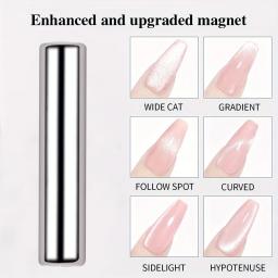Caneta magnética Nail Art para Gel Polish, 3D Cat Eye, Nail Painting, Strong Magnet Stick, Manicure DIY Tools, Round, 3x0.7cm - Image 3