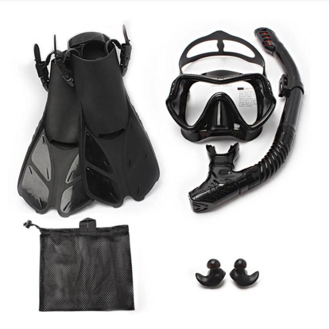 Equipamento Completo de Nadadeiras para Mergulho e Snorkeling