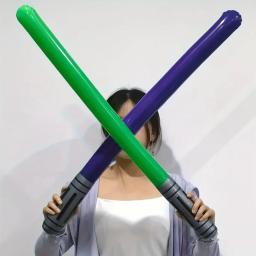 Conjunto de espada inflável colorido, Balões Stick para festa temática, Cosplay Game Props, 12pcs - Image 4