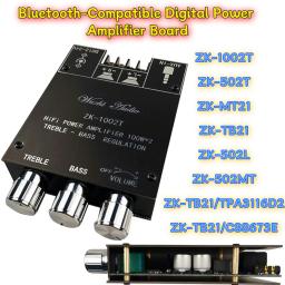 Amplificador Estéreo Compatível Bluetooth, Kit Módulo de Áudio, HIFI, 2.0 Channel, ZK-1002T, ZK-502T, ZK-MT21, ZK-TB21, ZK-502L, ZK-502MT, - Image 1