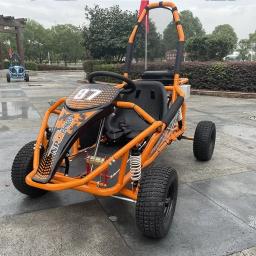 Barato UTV Gas 125CC 4 Rodas Go Kart Crianças Off Road Buggy Para Crianças e Adultos - Image 2