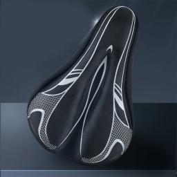 Capa de assento da bicicleta sela tapete macio engrossado 3d esponja polímero respirável mountain bike assento acessórios - Image 6