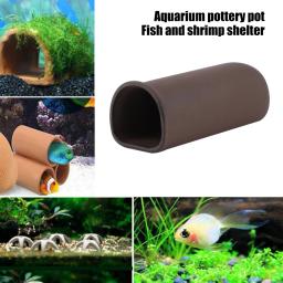 Ninho de aquário cerâmico para peixes e reprodução de camarão, material areia roxa, vários estilos, 90 caracteres - Image 1