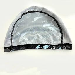 Caps de natação rápida para homens e mulheres, Respirável Impresso, Proteção de orelha de cabelo comprido - Image 6