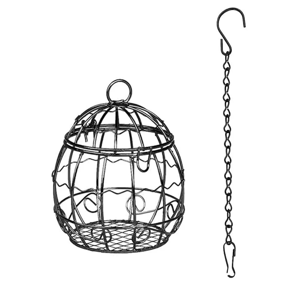 Alimentador suspenso do pássaro com bolas super Alimentador de metal Bola gorda Alimentadores de energia Suporte para alimentação - Image 1