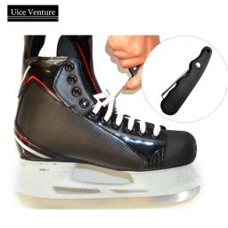 Com gancho estendido dobrável portátil preto durável prático de hóquei no gelo skate rendas tightener ergonômico para figura roller sports - Image 1