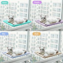 Pet Cat Hammock Pendurado Cama De Gato Rolamento 20Kg Confortável Cat Sunny Window Seat Mount Kitten Escalada Frame Pet Acessórios - Image 4