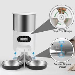 Tuya inteligente app alimentador para animais de estimação gato e cão dispensador automático de alimentos adequado para gatos e cães pequenos e médios alimentação remota - Image 3