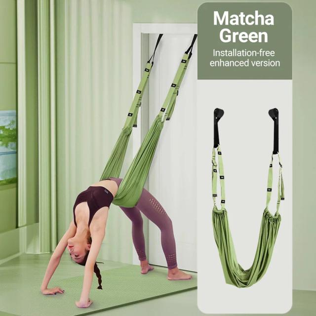 Strap de Yoga Aéreo para Mulheres - Cinto de Treinamento e Alongamento para Flexibilidade e Inversão