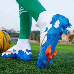 Oem superfly botas de futebol masculino esportes chuteiras sapatos de futebol ag crianças formadores tênis alta superior meia atlético pé bola sapatos homem - Image 4