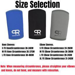 Joelheira de ginástica e cotovelo para levantamento de peso, joelheiras Neoprene, cotoveleiras para levantamento de peso, treinamento de força, 7mm, 1 par - Image 2