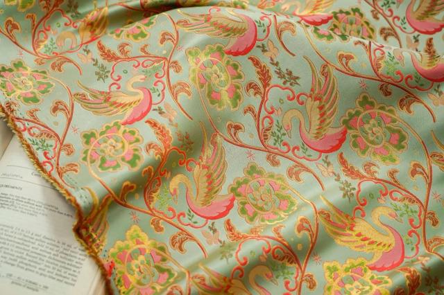 Tecido Brocado Jacquard Clássico Chinês 160cm - Estilo Elegante para Vestidos e Jaquetas