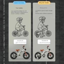 Chase verde nova bicicleta de equilíbrio infantil e bicicleta dois em um bicicleta deslizante para meninos e meninas de 2 a 8 anos roda auxiliar - Image 4