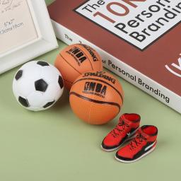 1pc casa de bonecas em miniatura bola de esportes de futebol e basquete decoração acessórios boneca casa de bonecas decoração dropshipping - Image 5