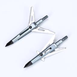 Broadhead Arrow Head for Archery Shaft, DIY com 2 Lâminas Expansíveis, Point Tips, 100 Grain, 3 Pcs, 6 Pcs, 12Pcs - Image 3