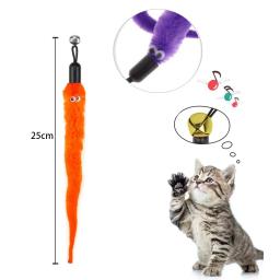 20-100 pçs gato pena brinquedo pena teaser vara varinha pet retrátil pena sino recarga substituição coletor produto para gatinho - Image 5