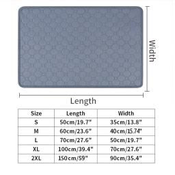 Almofada de urina reutilizável lavável para pet, Anti Slip Pee Pad para cachorro, Cama de treinamento para tampa de assento de carro - Image 6