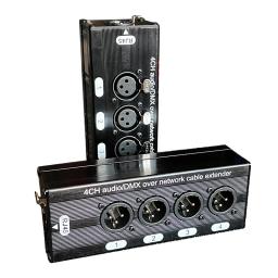 Extensor de cabo multi-rede, 4 canais, áudio XLR, extensor, transceptor para palco ao vivo, áudio, 1 par - Image 1