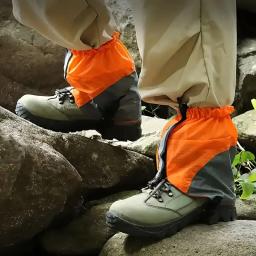 Polainas legging ao ar livre cobre com tiras reflexivas à prova dwaterproof água legging turista neve pé capa para caminhadas montanhismo - Image 3