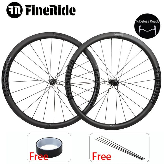 Rodas de Estrada Carbono Freio a Disco Centro Bloqueio Cascalho Viagem Ciclismo Alta Rigidez Fibra Carbono Disco Roda