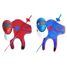 Esgrima Máscara Esportiva para Crianças, Anti facada, Proteção Facial Respirável, Equipamento Confortável, Capa para Crianças, Iniciante - Image 2