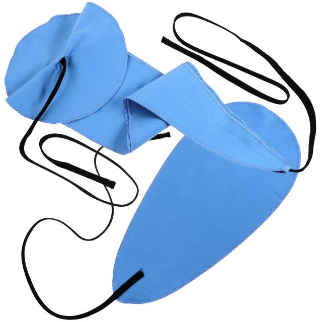Conjunto de 2 Peças para Limpeza Interna de Instrumentos: Tiras e Panos para Saxofone Tenor e Clarinete em Algodão Azul Escuro