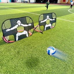 Objetivo de futebol de nylon dobrável para crianças e adultos, rede de futebol para playground, quintal, treinamento interno e externo - Image 2