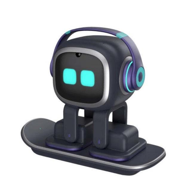 O cachorro robô de mesa EMO robô AI é um companheiro de robô interativo para animais de estimação e crianças que suporta controle de voz ChatGPT