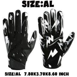 Luvas de futebol americano, bandeira americana, o preço é para 5 pares, frete grátis, 1 par por saco, 5 pares por pacote - Image 1